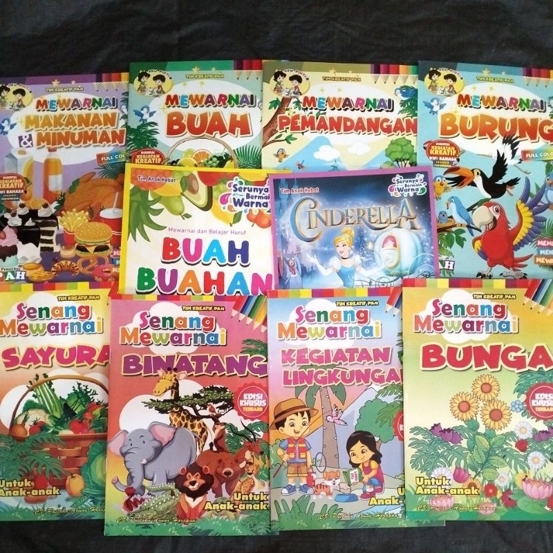 BUKU MEWARNAI ANAK PAUD/TK/SD
