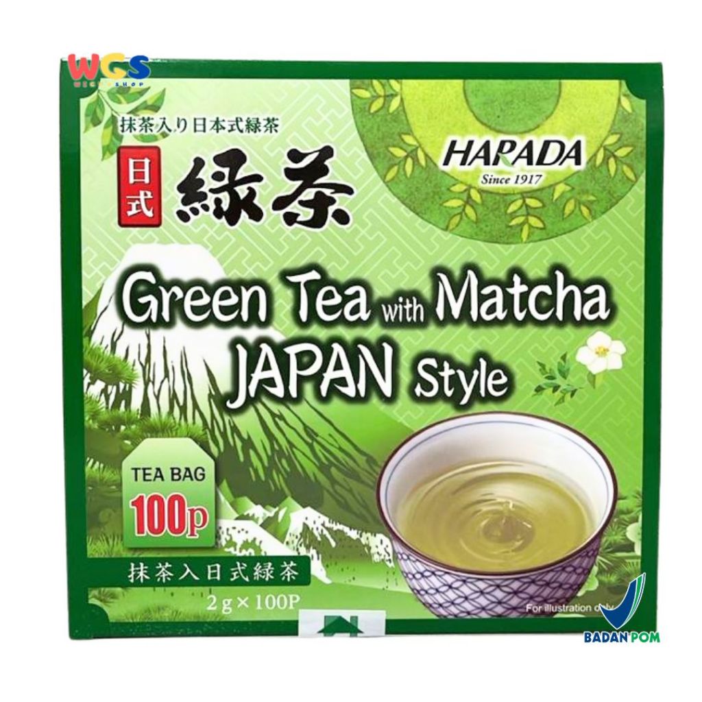 

HARADA Green Tea With Matcha Japan Styke 2g x 100 Tea Bags