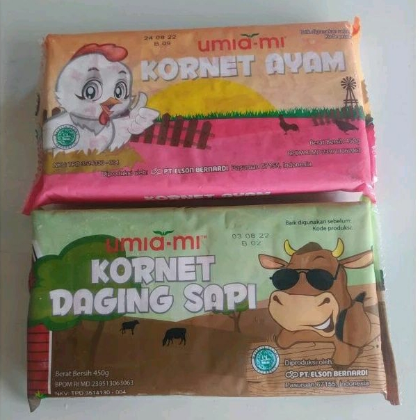 

kornet ayam kornet sapi umiami 450gr/umiami kornet sapi/ayam