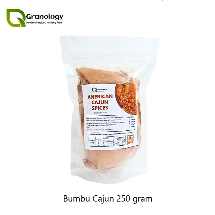 

American Cajun Seasoning / Bumbu Cajun Bubuk (250 gram) by Granology