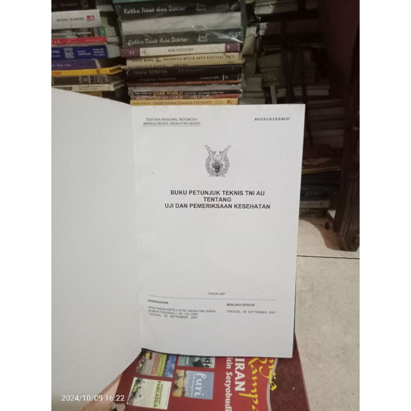 ORI BUKU PETUNJUK TEKNIS TNI AU TENTANG UJI DAN PEMERIKSAAN KESEHATAN