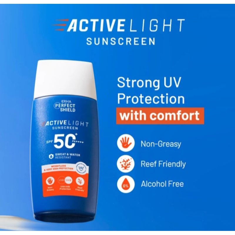 Erha perfect Shield active light sunscreen Spf50 50ml / Erha perfect Shield sunscreen
