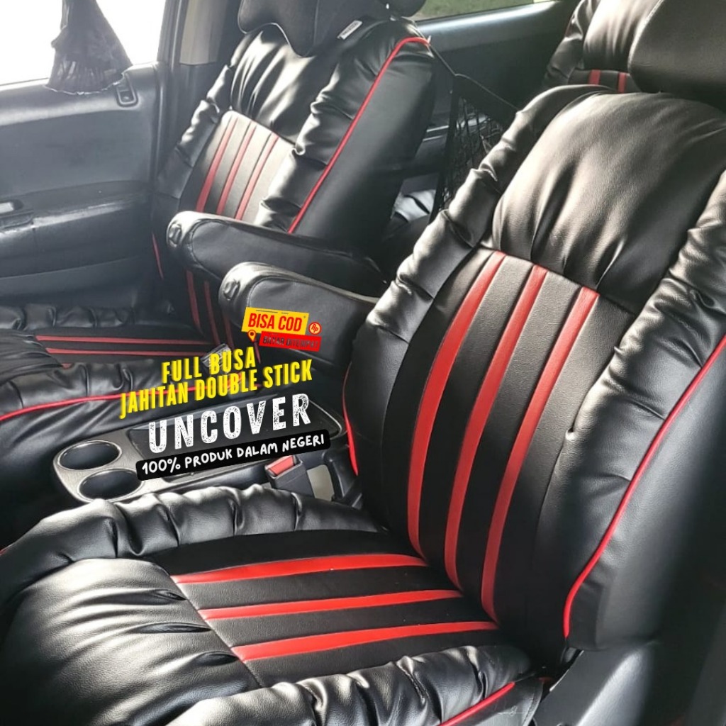 SARUNG JOK MOBIL APV 3 BARIS MODEL SOFA MEWAH ELEGAN