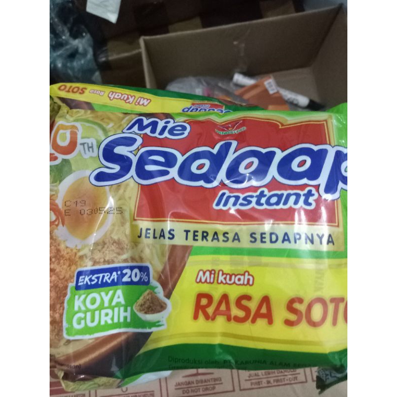 

mie kuah sedap soto pengiriman instan