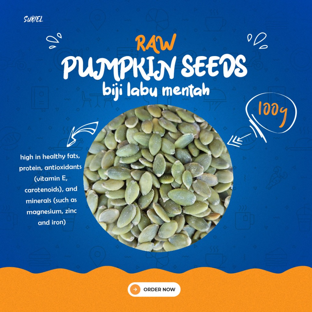 

pumpkin seed raw / biji labu mentah 100 g