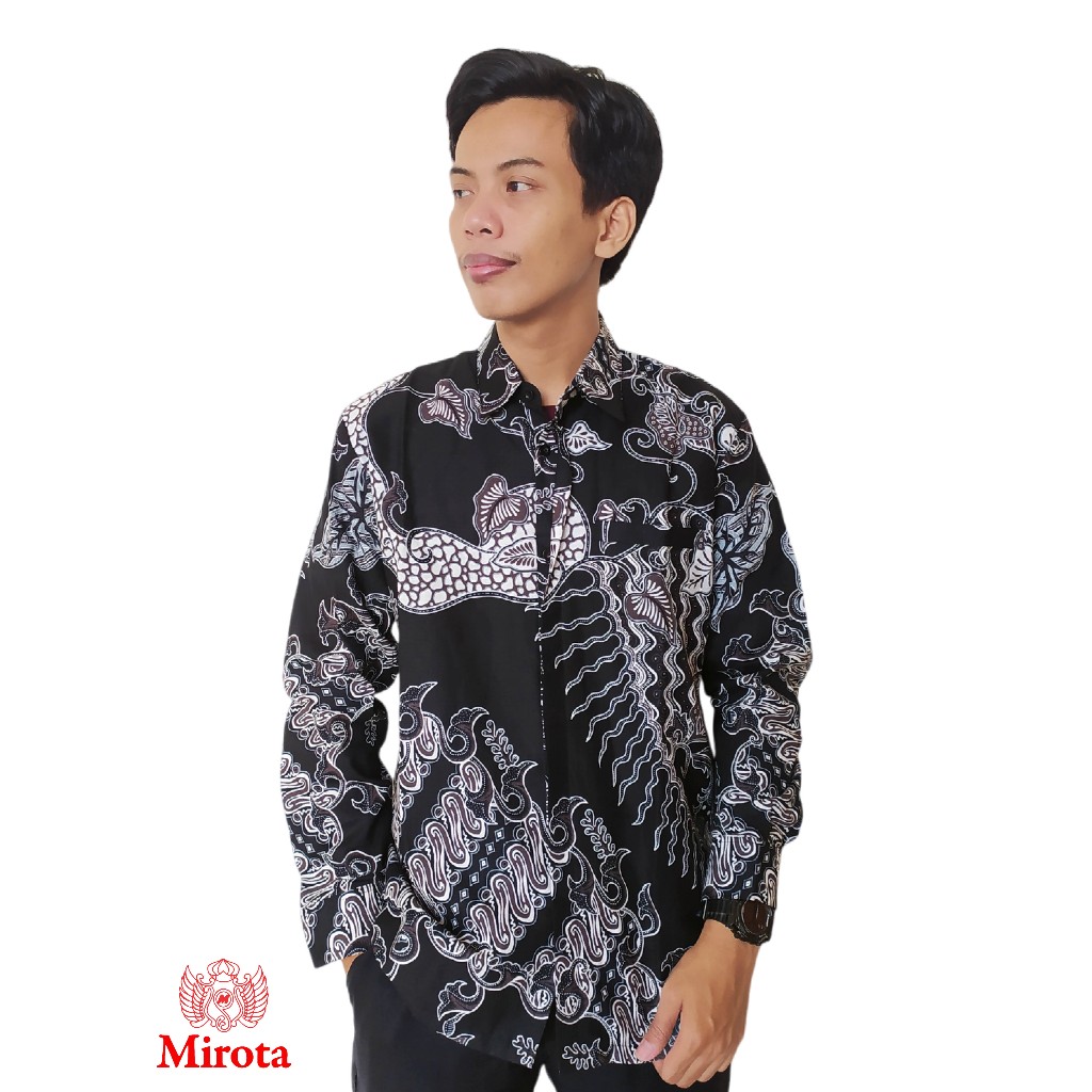 Hem Batik Surya | Kemeja Batik Katun Surya Lengan Panjang