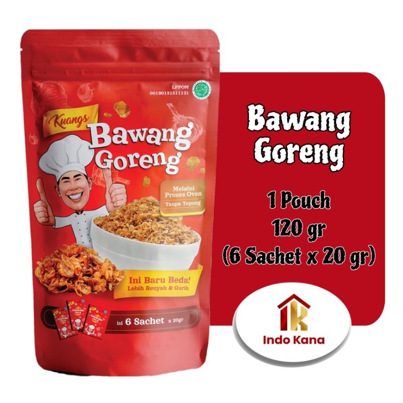 

Kuangs Bawang Merah Goreng Brambang Oven Premium Tanpa Tepung 120 Gram