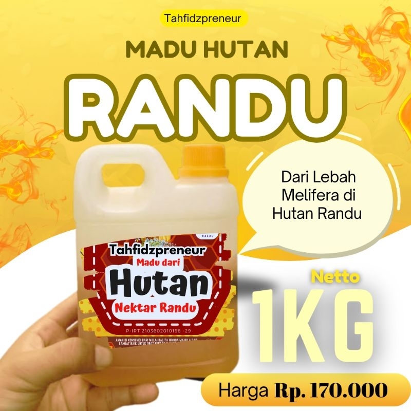 

MADU HUTAN RANDU 1KG ( Harga per 1 gram)