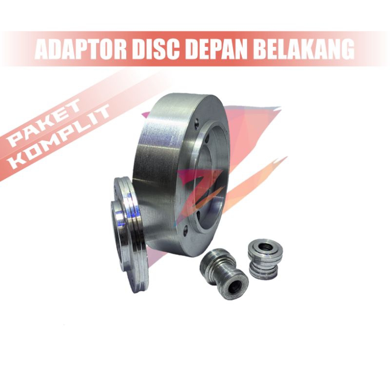 Paket komplit Adaptor Disc Depan Belakang  PCX 160 & Vario 160 Adaptor disc Cakram Depan Belakang HO