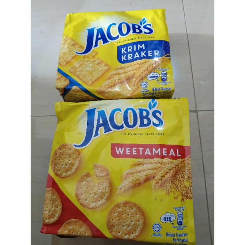 

Biskuit Jacobs Cream Cracker | Jacob Low Sodium Hi-Fibre 504g Multipack [ 14pack x 4pcs ]