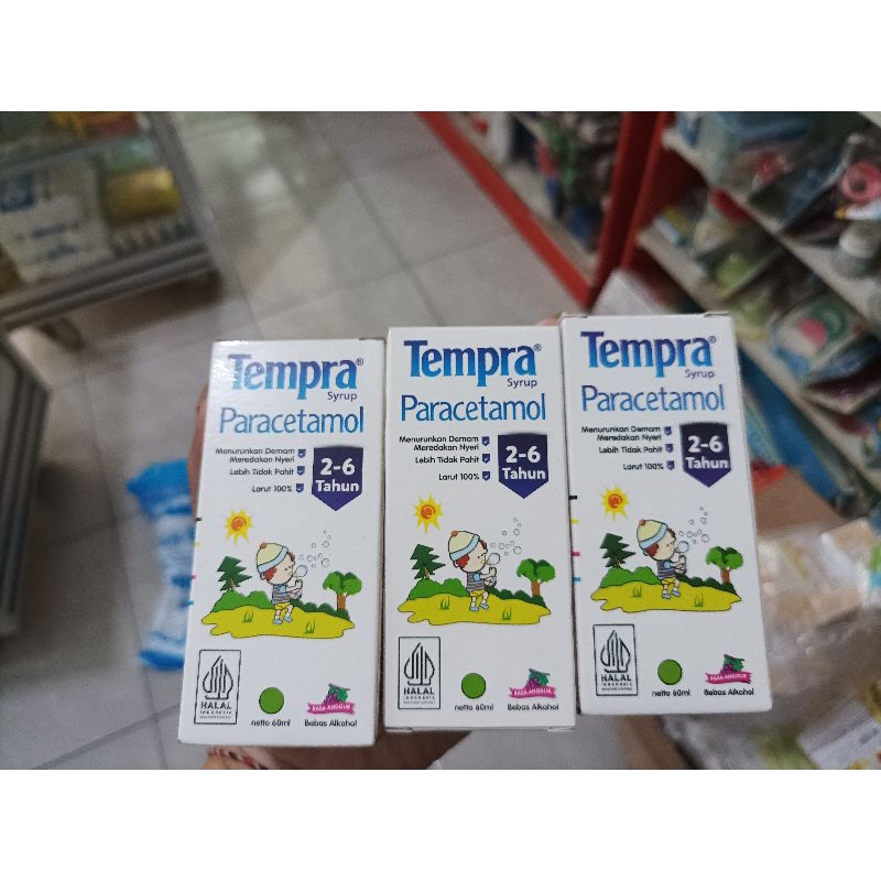 Tempra syrup 2-6 tahun penurun demam / nyeri gigi