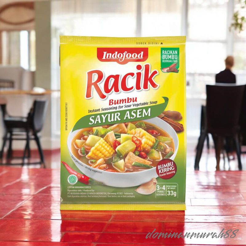 

RACIK BUMBU SAYUR ASEM 33 GRAM INDOFOOD / BUMBU KERING