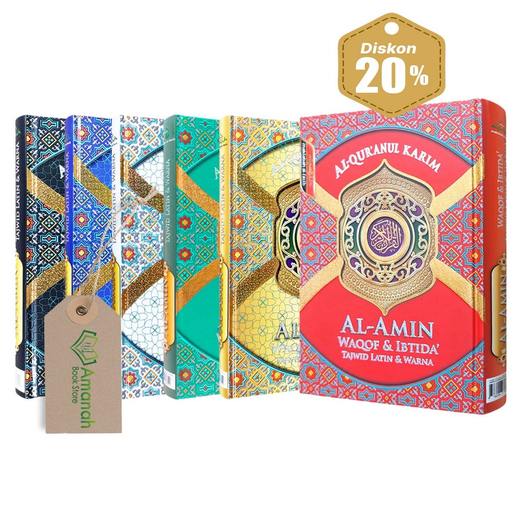 Al-Quran Al-Amin A5 HC Waqaf Ibtida Tajwid Latin Warna