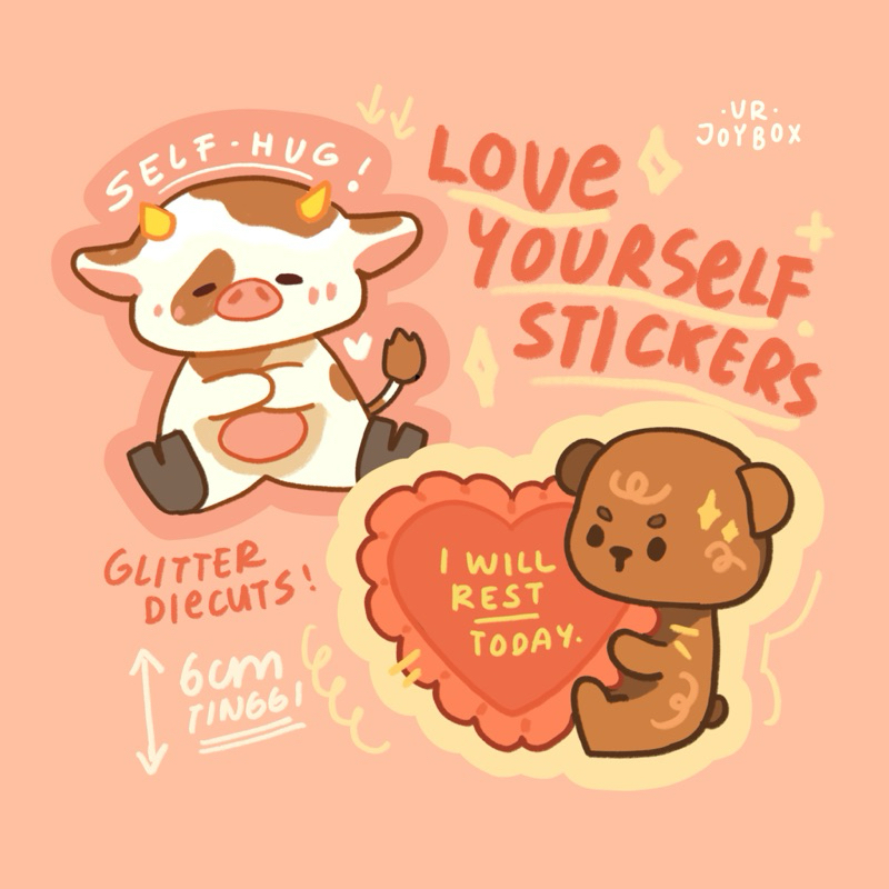 

Sticker Love Yourself Diecut | urjoybox