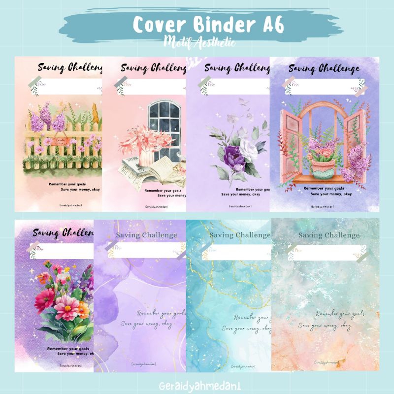 

Cover Binder A6 Motif Aesthetic