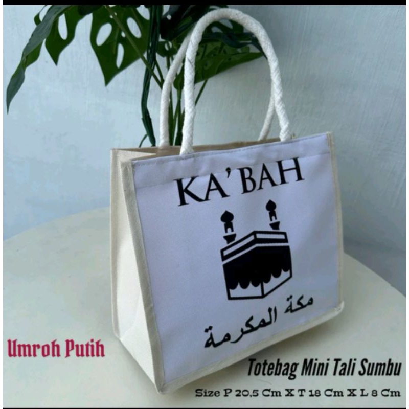 Totebag sumbu jelita kakbah/ Tas sumbu wanita bear / tas umroh