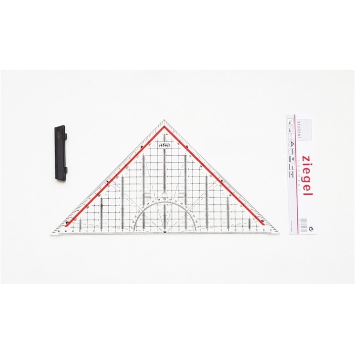 

Ziegel - Penggaris Segitiga Pegangan Diagonal 30 CM