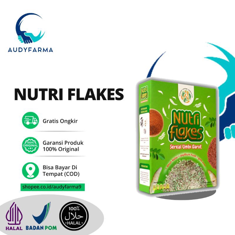 

Nutriflakes Sereal Oatmeal Umbi Garut Herbal Diet Nutriflakes Asam Lambung