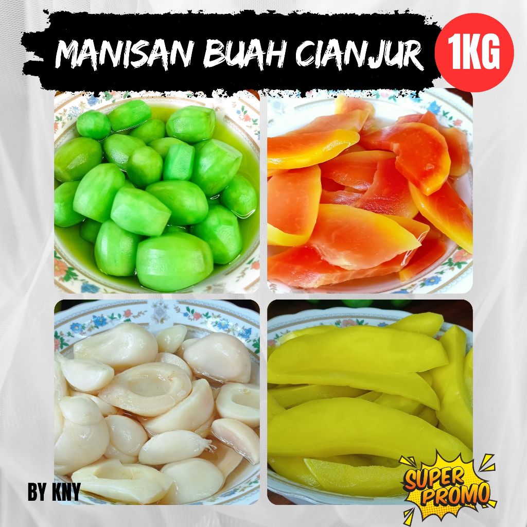 

RB BY KNY 1 KG Manisan buah cianjur asinan buah rujak buah makanan khas cianjur buah potong