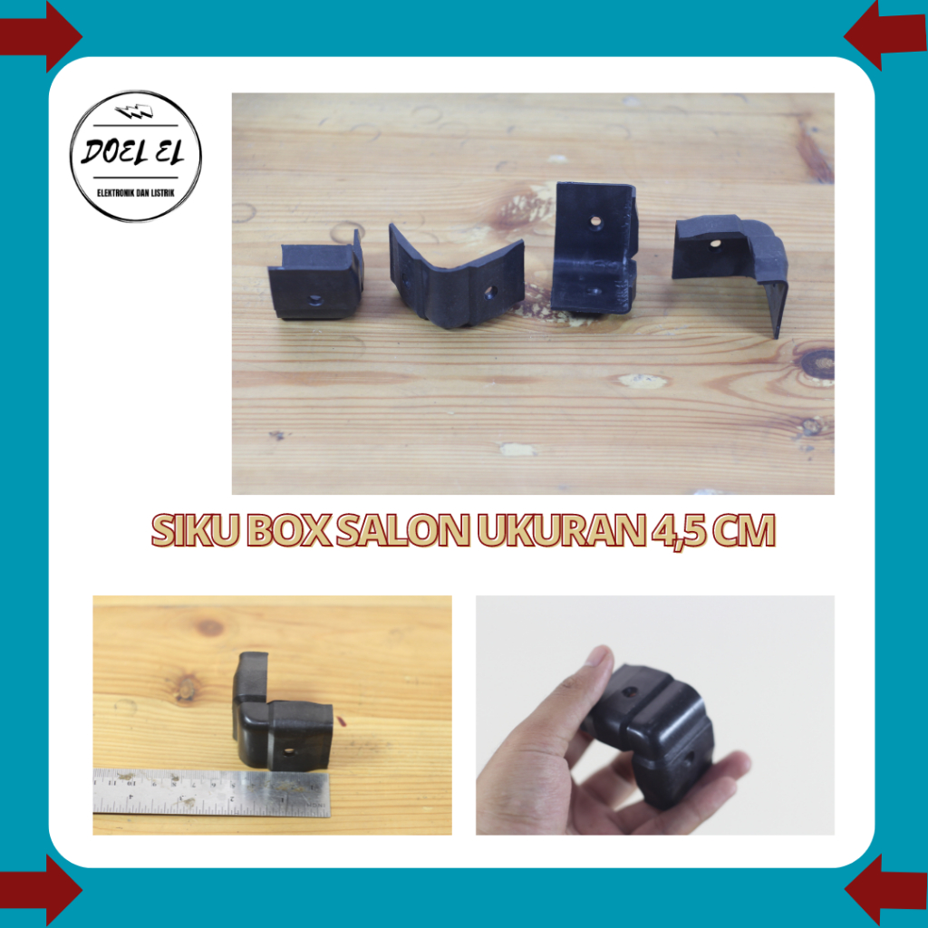 SIKU BOX SALON / PENGAMAN POJOK BOX SPEAKER UKURAN 4,5 CM
