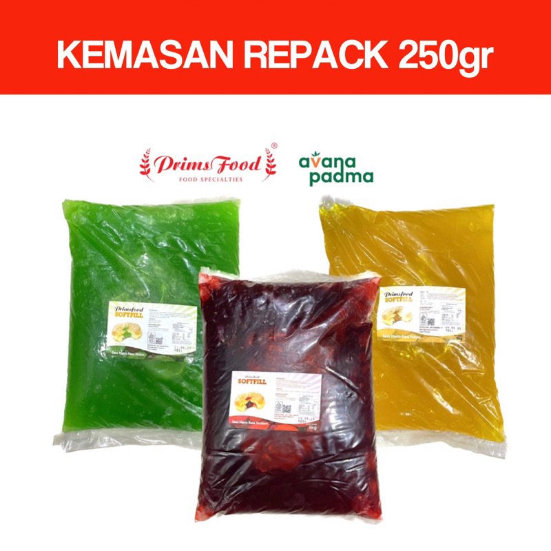 

Prims Food Softfill Excellent Selai Buah (Repack 250g) (4 Varian Rasa)