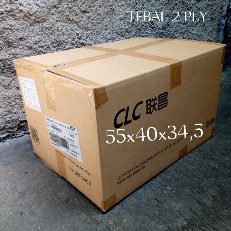 

KARDUS BEKAS/TEBAL 2 PLY UKURAN 55X40X34,5 CM UNTUK PACKING BARANG PINDAHAN DLL