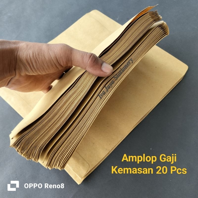 

20 Lembar Amplop Coklat Gaji Amplop Cabinet