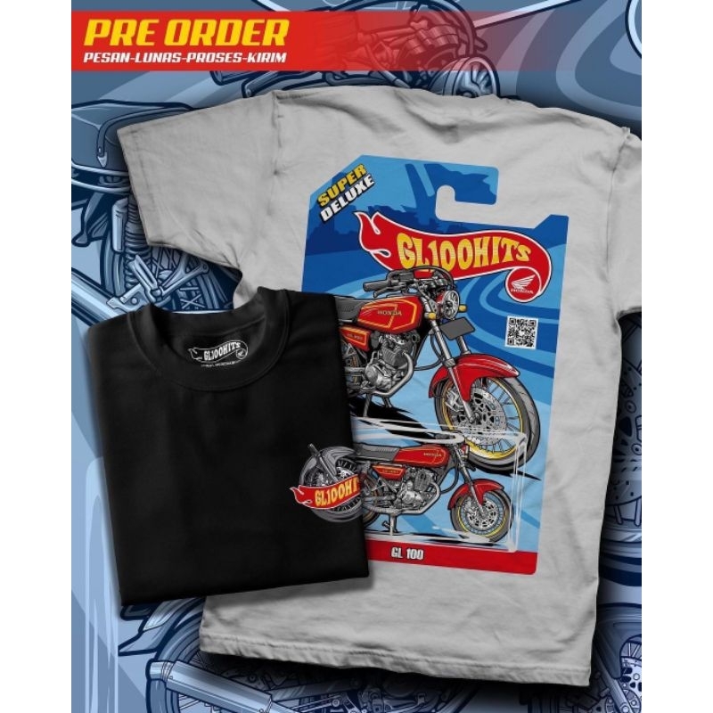 Kaos GL100 HITS Original FREE 8 STIKER (2 WARNA)