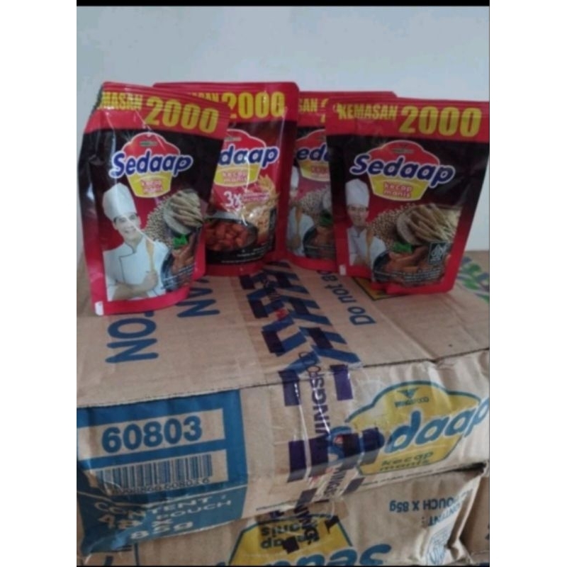 

Kecap manis Sedap Kemasan 2rb pouch 48pcs(1dus)