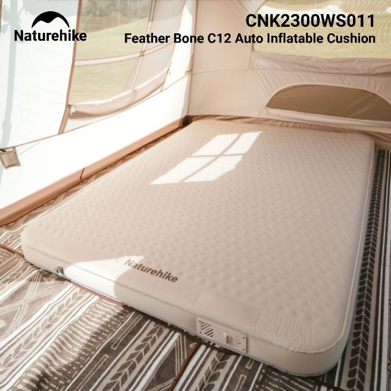 MATRAS KASUR ANGIN SLEEPING PAD NATUREHIKE CNK2300WS011 FEATHER BONE C12 AIR BED CUSHION MATTRESS CA