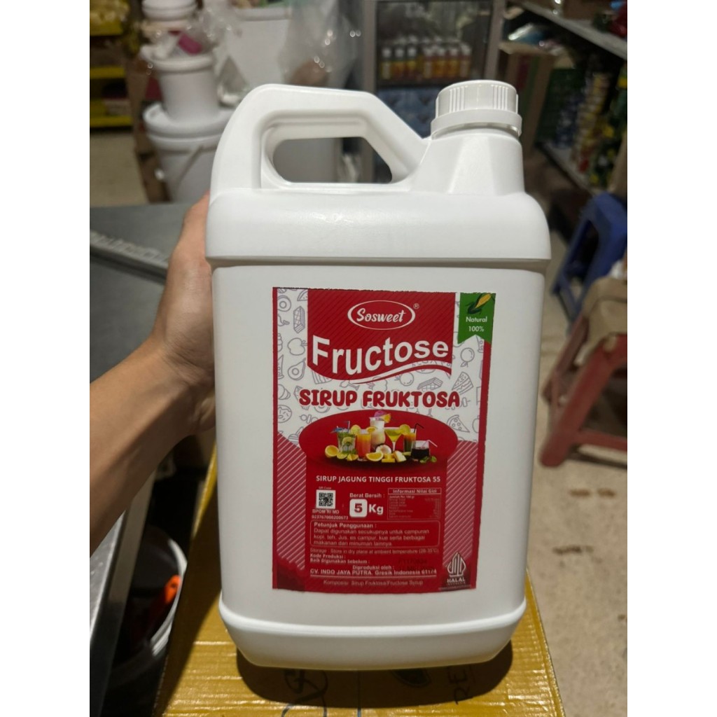 

Gula Cair So Sweet / Fructose So Sweet / Liquid Sugar So Sweet - 5 Kg