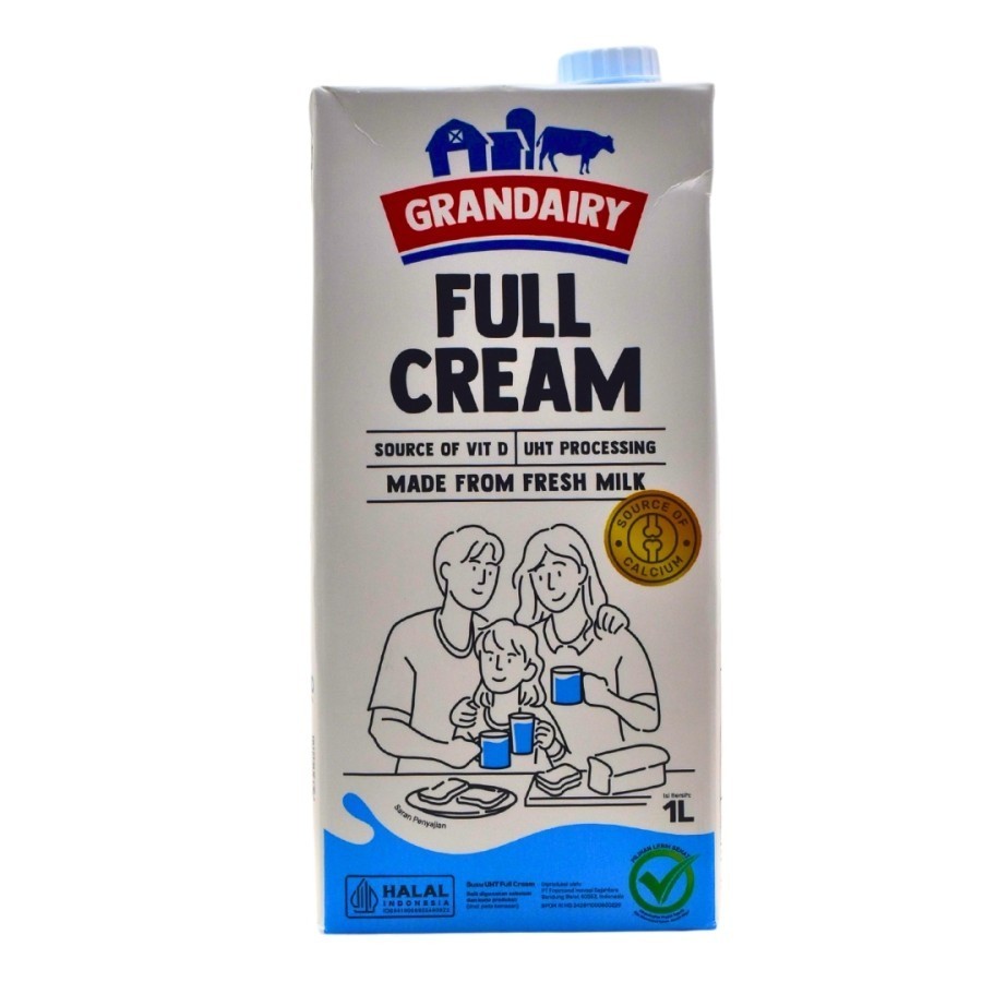

Full Cream Grandairy / UHT Milk Full Cream Grandairy - 1 Ltr