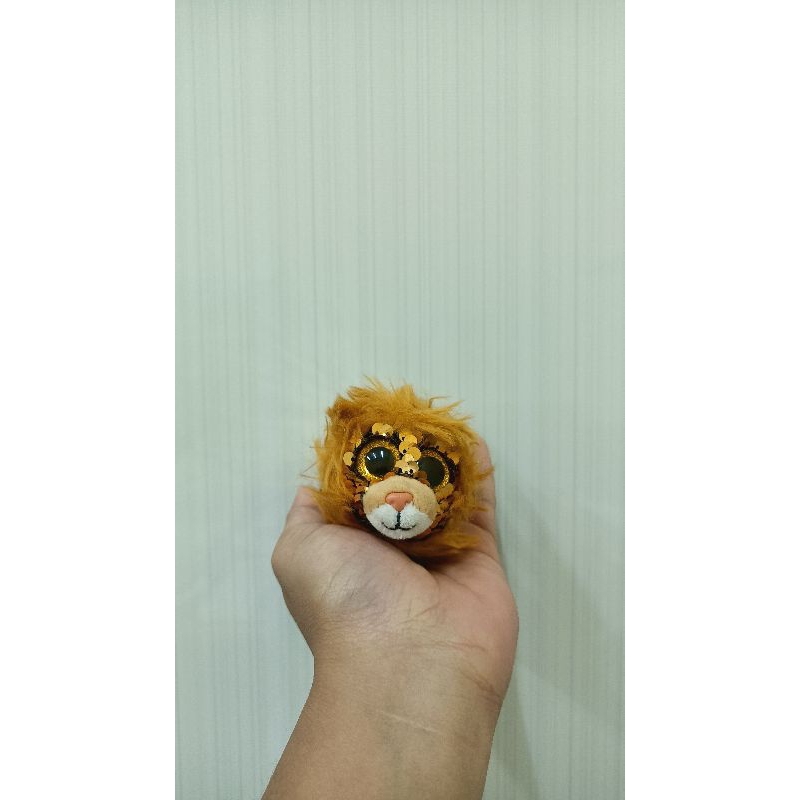 Boneka Kecil Singa TY Sequin / Usap Bulir Ori