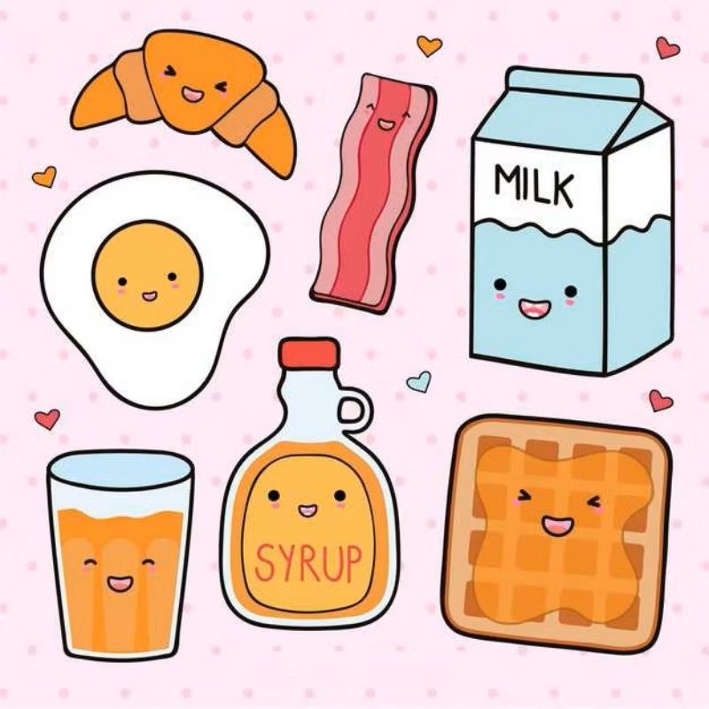 

stiker food aesthetics stiker DIY stiker cutting