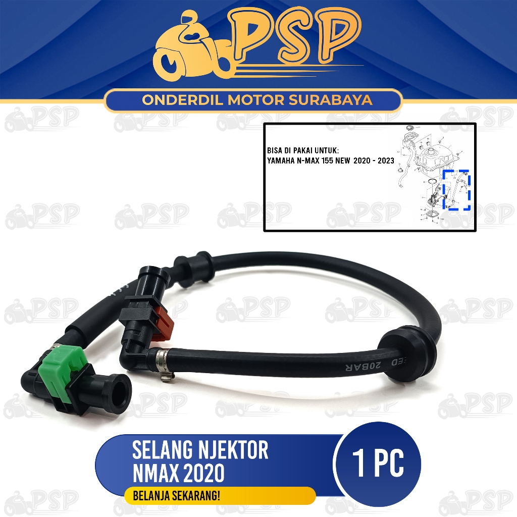Selang Injektor Nmax New 2020 - Tali Selang Bensin Injector Yamaha NMAX N Max New 2022 B6H