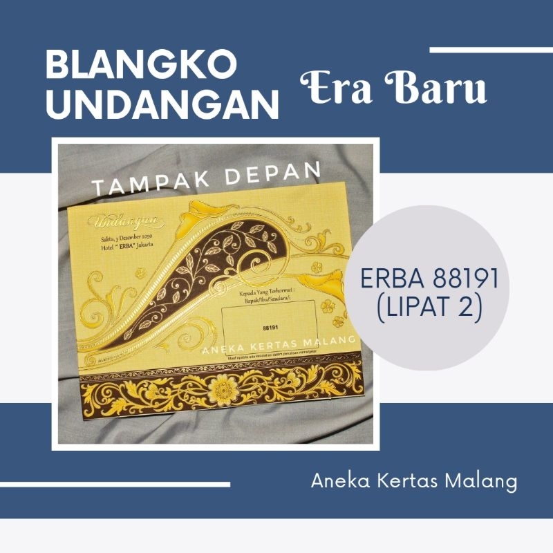 Blangko Undangan Erba 88191 (Cek Deskripsi)