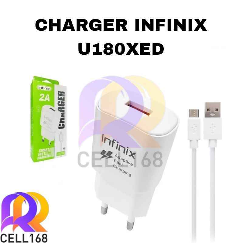 CHARGER INFINIX 2A U180XED FAST CHARGING TYPE C MICRO USB SUPER CHARGER ORIGINAL
