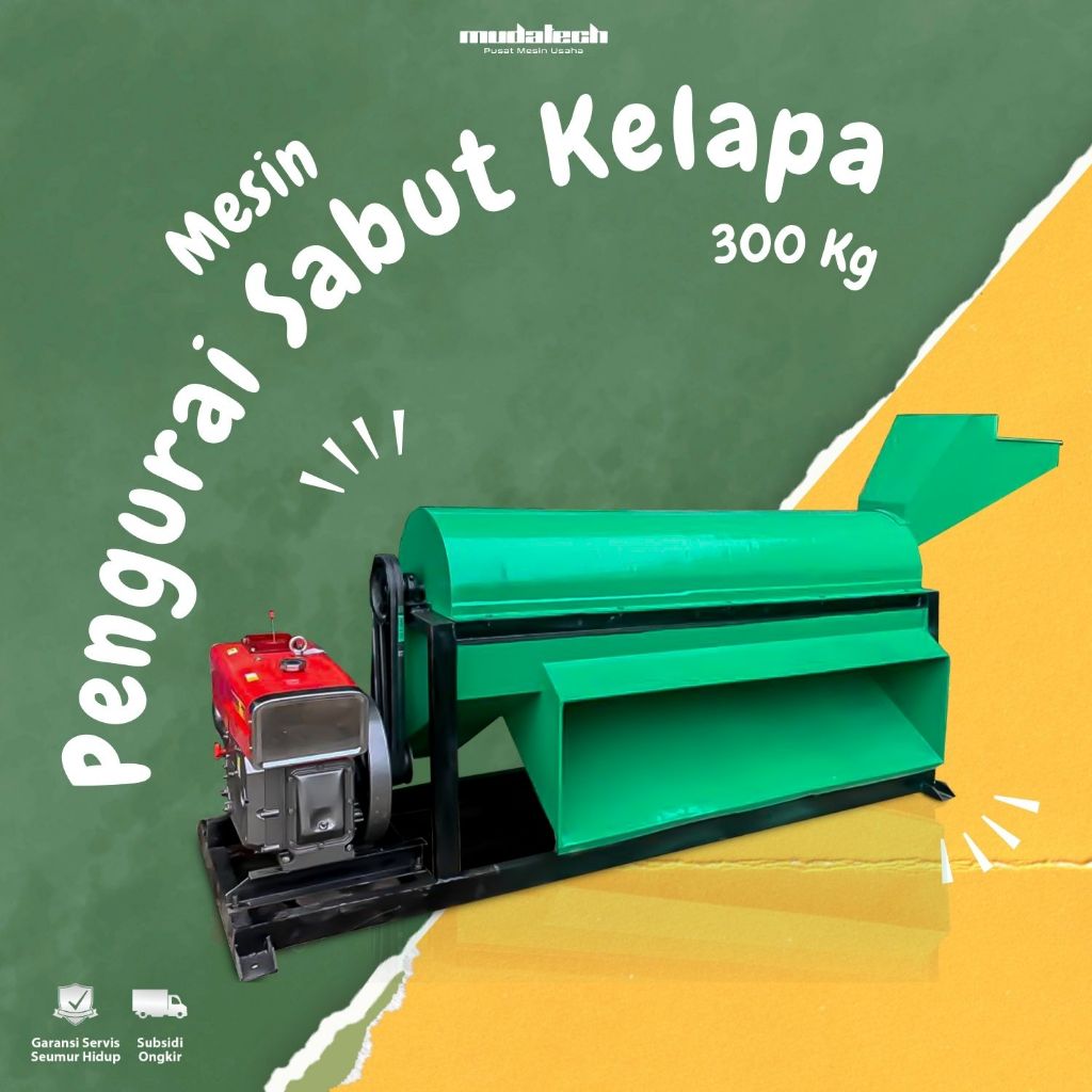 Mesin Pengurai Sabut Kelapa Penggiling Cocofiber