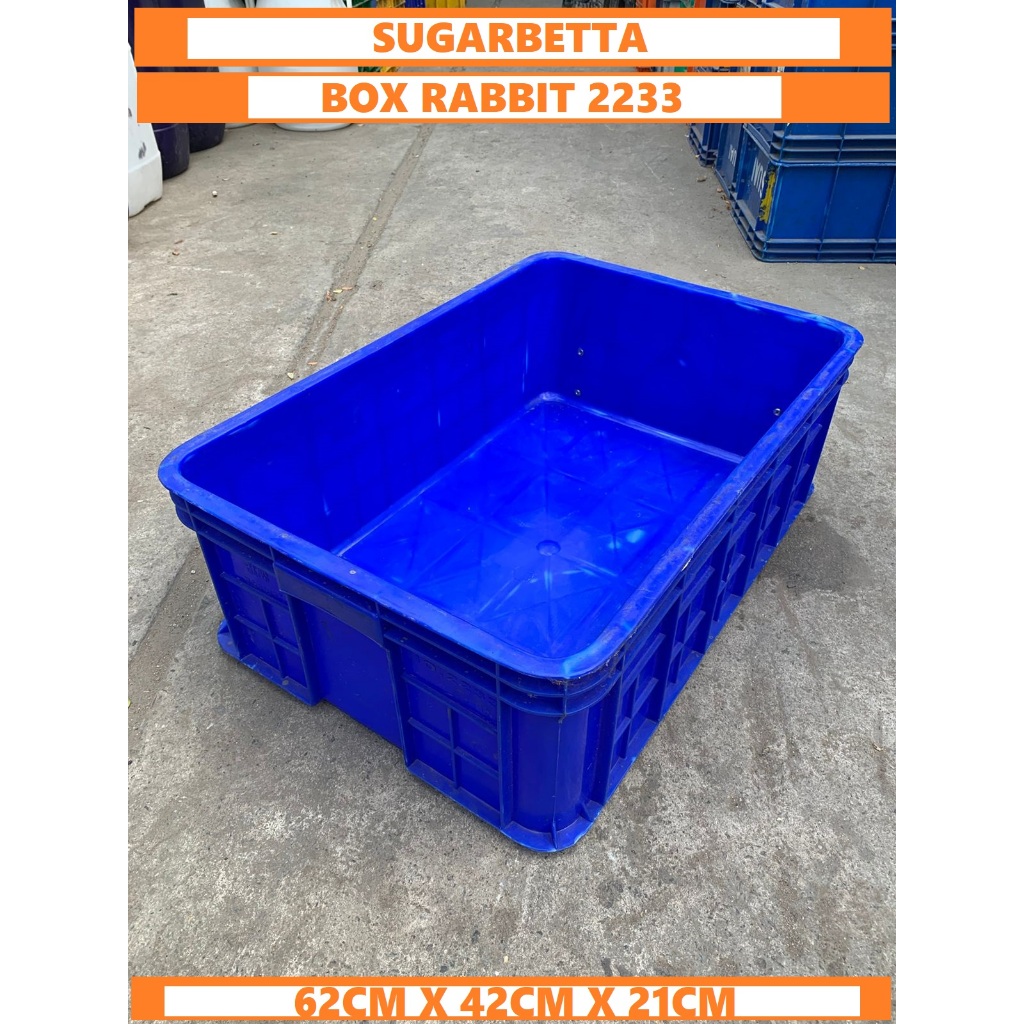 WARNA RANDOM Kontainer Industri Serbaguna / Box Kontainer Rabbit 2233 / Box Cincau Box Container 223