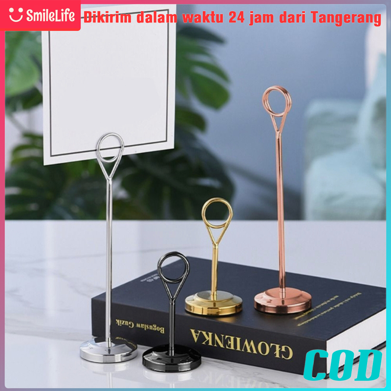 25cm Tiang Nomor Meja atau Card Holder/Tiang Nomor Meja Stainless