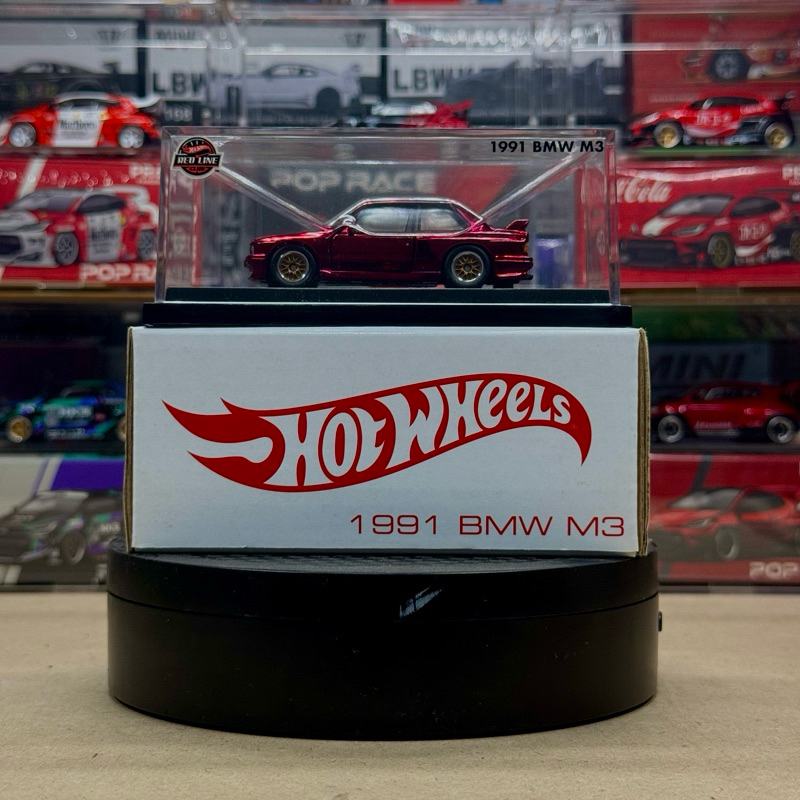 HOTWHEELS RLC RED LINE CLUB 1991 BMW M3 CANDY RED