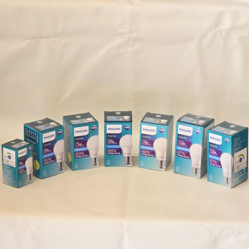 LAMPU ESSENTIAL LED PHILIPS E27 LED PUTIH / COOL DAYLIGHT 3 5 7 9 11 13 15 W / BALON ESSENTIAL LED S