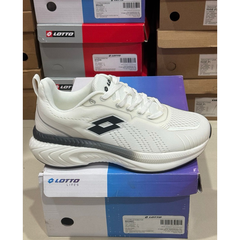 LOTTO BIONIC white/Grey size 39(24.5cm) made in china