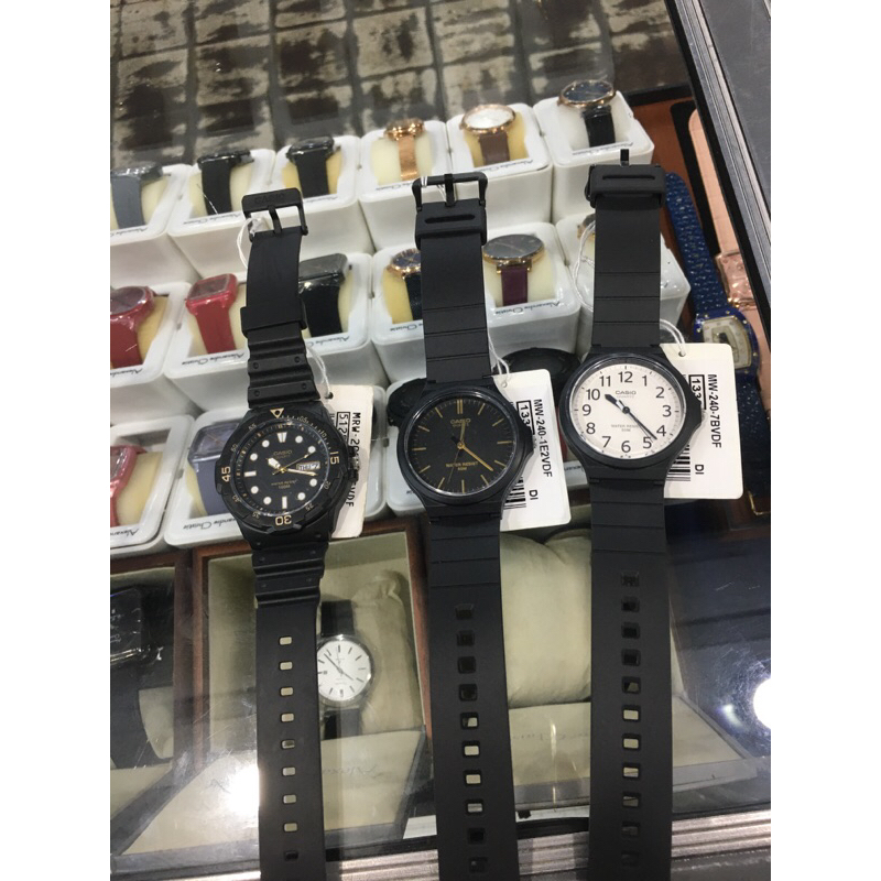 Jam Tangan Casio Cowok Analog Rubber Original
