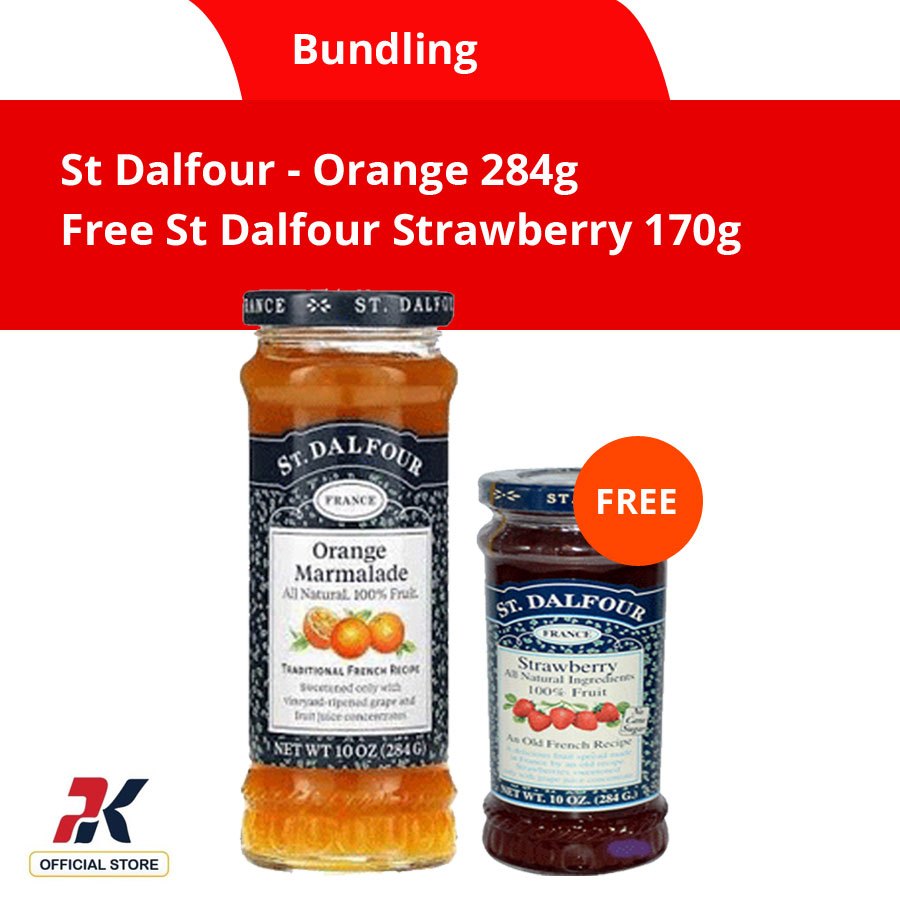 

[Free St Dalfour Strawberry 170g] Selai St Dalfour Orange 284g