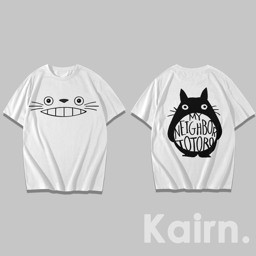Kaos Totoro Siluet /Kaos Totoro Fansmerch / Kaos Anime