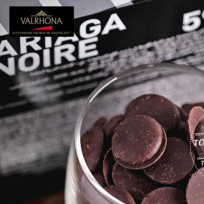 

Valrhona Ariaga Noire 59% 250gr Dark Couverture Chocolate Coin Cokelat