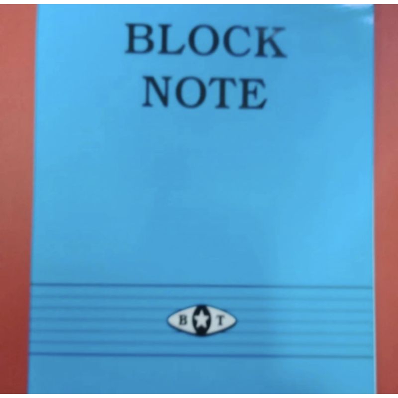 

Buku Block Note 15*21cm 20lembar (1buah/pcs)
