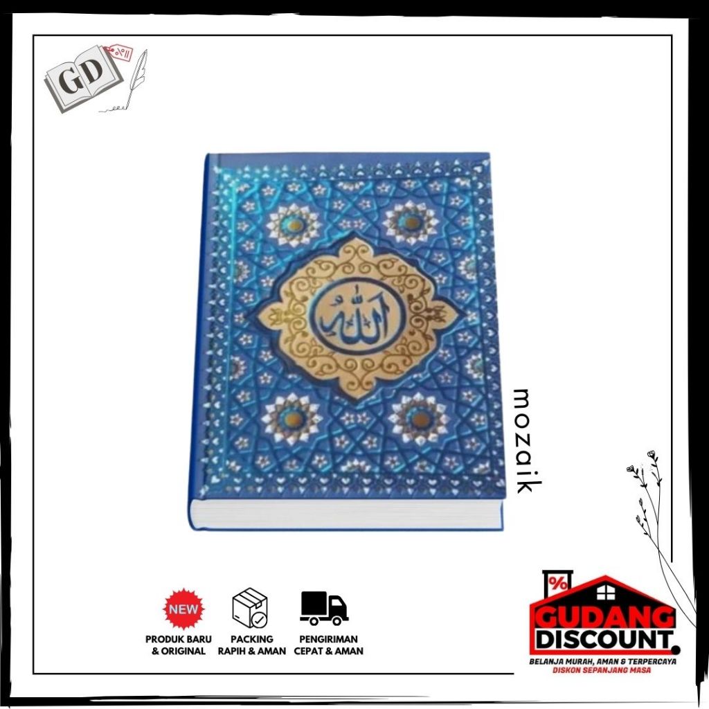 Buku Surah Yasin 128 Halaman Custom Hard Cover Mozaik Bunga Banyak Varian Cover, Bisa Beli Eceran