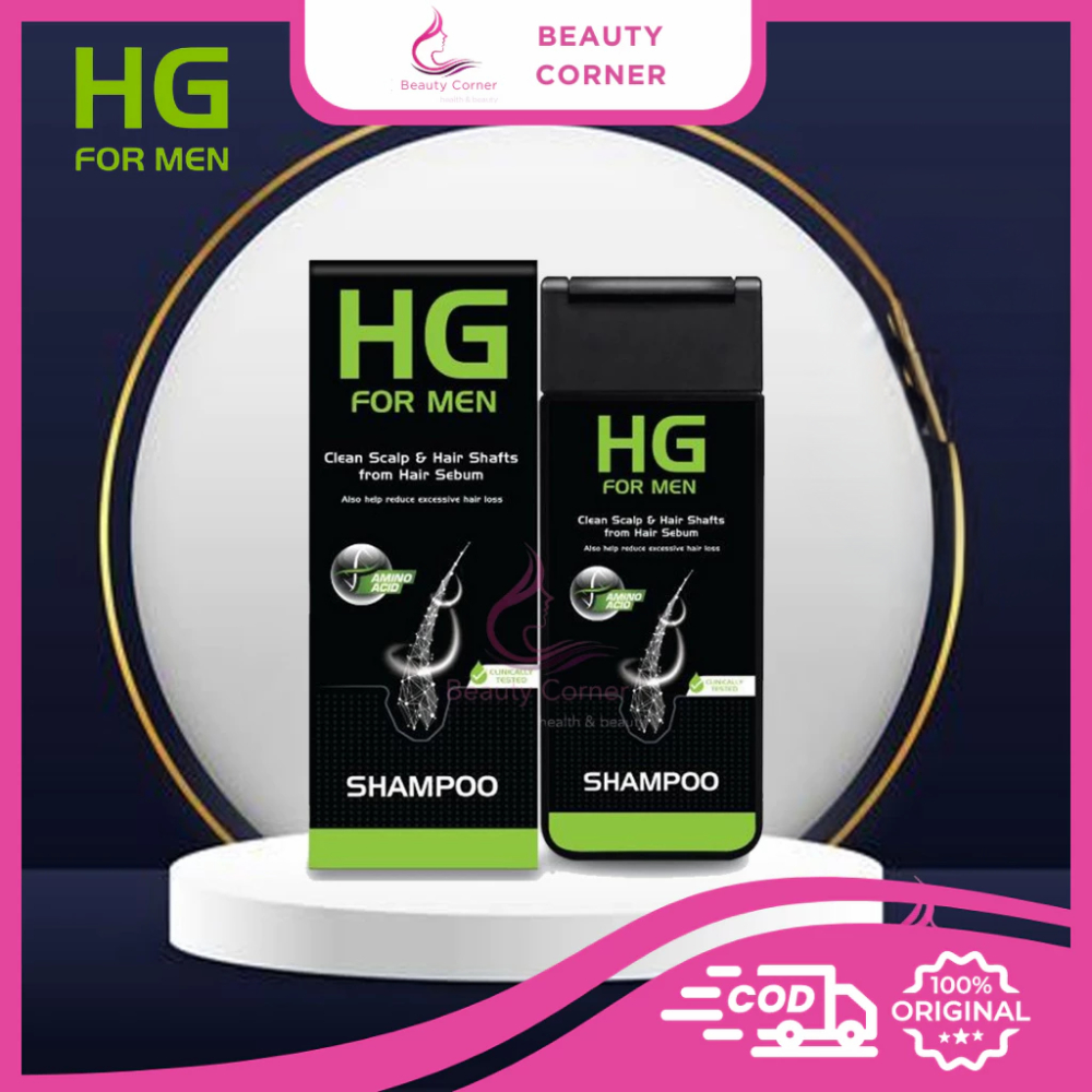 HG Shampoo For Men 180ml - Penumbuh Rambut & Perawatan Kerontokan Rambut Ampuh